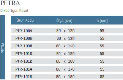 Petra Dikdörtgen Küvet